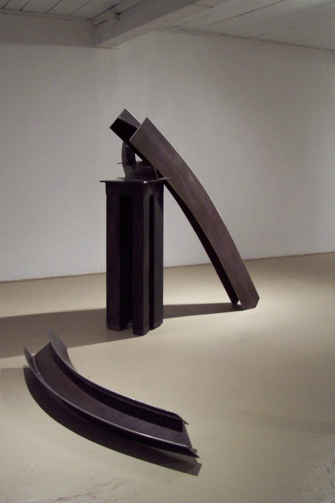 Au fil du temps, 2008, acier corten, 160 x 250 x 100 cm