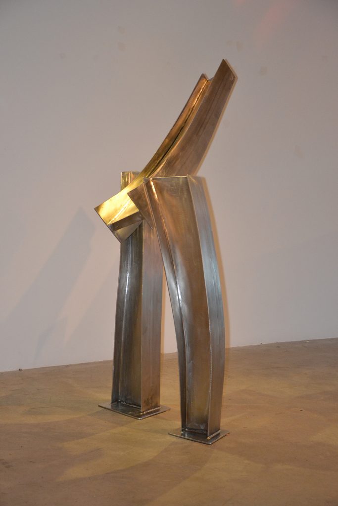 Corphéum VII, 2015, acier inoxydable, 173 x 122 x 61 cm