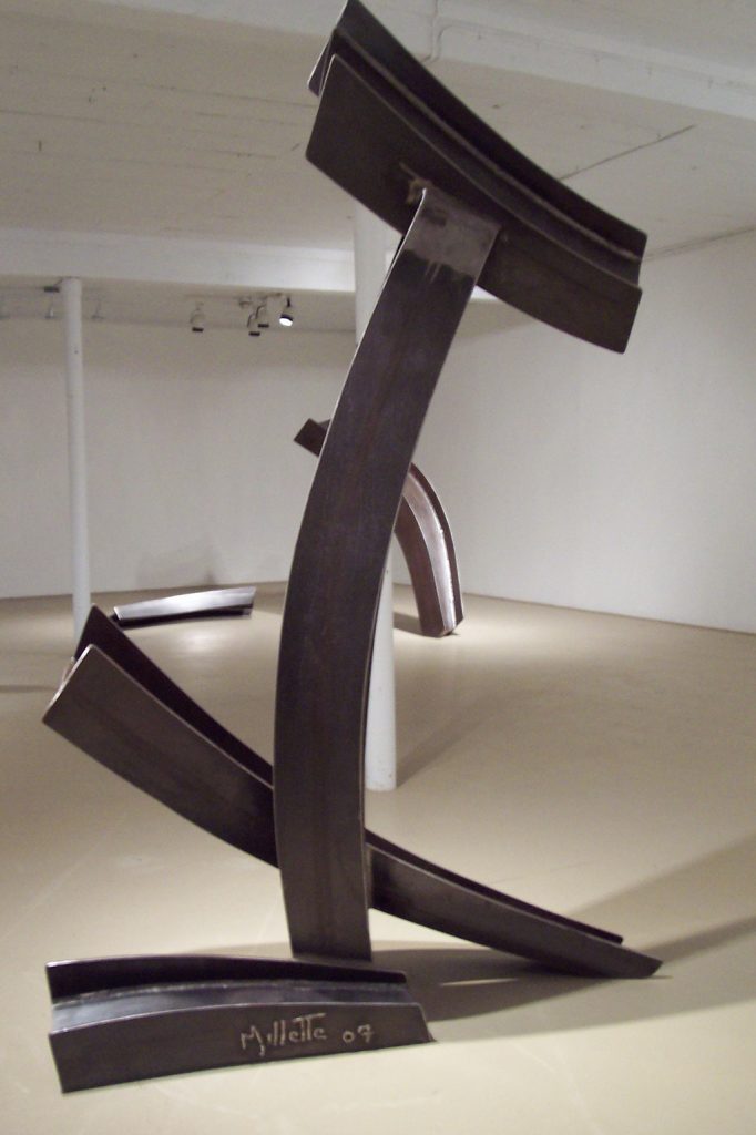 L’ancrage, 2007, acier corten, 170 x 85 x 45 cm