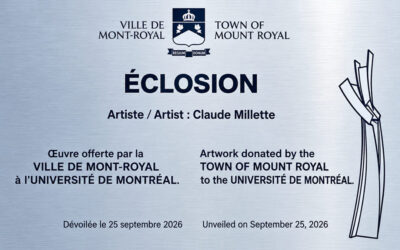 Dévoilement officiel de la sculpture ÉCLOSION