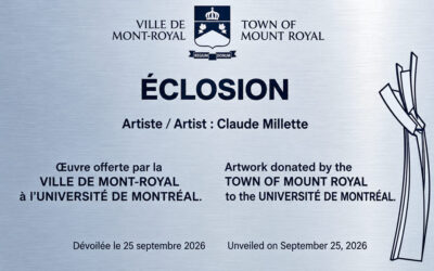 Dévoilement officiel de la sculpture ÉCLOSION